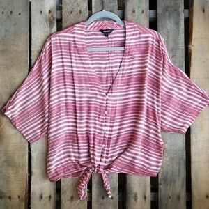 Express Striped Beach Blouse
